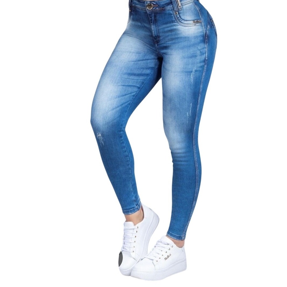 Pit Bull Jeans Womens Light Wash High Waist Skinny Push Up Brazilian Denim  10
